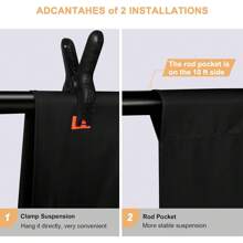 Grande formato 13 X 10 FT/ 10 X 6,6 FT 4MX3M/3MX2M Nero Bianco Schermo verde sfondo per fotografia Chromakey Sfondo virtuale per videochiamate Zoom Riunione Tessuto in tessuto GreenScreen Tenda per You Tube Studio fotografico Streaming Gaming Sfondo nero per fotografia , Chromakey Tessuto in poliestere ad alta densità, puro nero, per tenda fotografica a schermo pieghevole senza soluzione di continuità per scattare ritratti