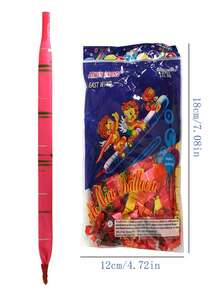 20 Piezas Globos Alargados Con Forma De Cohete - Multicolor - Ver 6