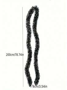 1/3/5 件 2 米圣诞金属丝花环，深绿色闪闪发光的圣诞树派对婚礼用品，圣诞花环适用于家庭室内室外圣诞树装饰，节日婚礼派对用品 - 綠色 - 查看 4