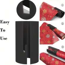 1pc Sliding Gift Wrapping Paper Cutter Cutting Tools Gift Wrapping Paper Cutting Tool Cuts The Perfect Line Sliding Wrapping Paper Cutter Gift Wrap Cutter for  Wrapping Paper Craft Cutter Tools roll Slitter Cutter Multifunction Knives - Green - View 3