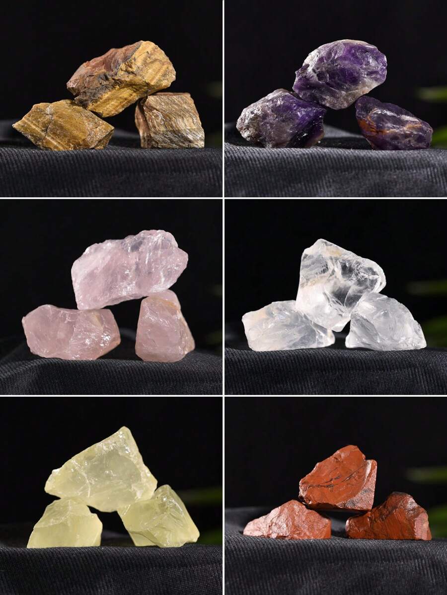 200 克/包天然水晶原石不对称矿物宝石，疗愈，冥想，磁力吸收，家居装饰，能量场 - 水晶原石 - 查看 1