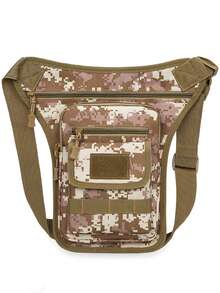 戶外時尚單車腿包登山多功能肩袋男士手提包帆布斜背包運動臀包