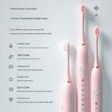 Electric toothbrush-pink - Pink - View 6