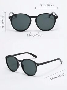 6入組女式塑料製方形裝飾時尚太陽鏡，沙灘太陽眼鏡 - 彩色 - 查看 5