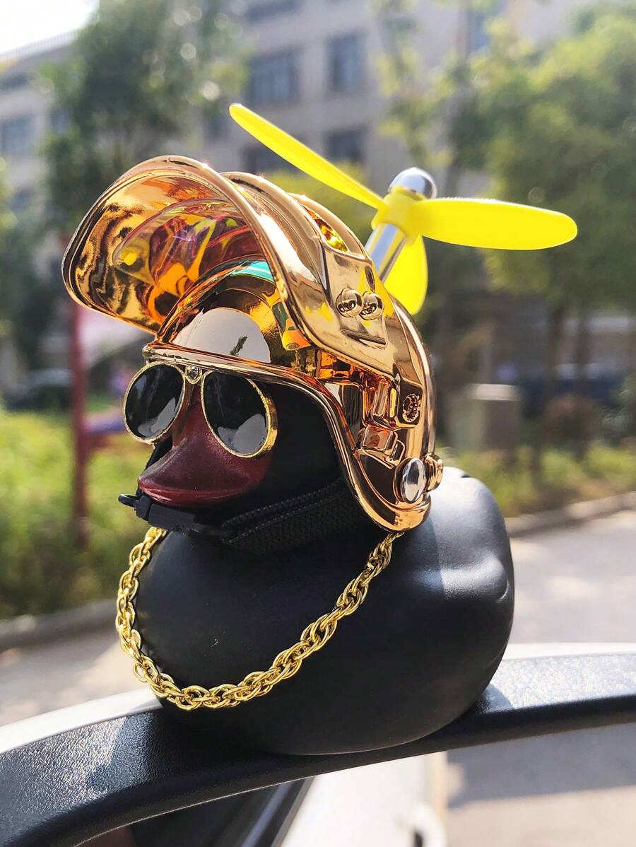 1 đồ trang trí xe thiết kế hình vịt hoạt hình 3D - Nhiều màu - Xem 1