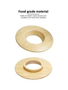 Beech Ring Holder For V60 Filter Cup Wooden Coffee Filter Cup Holder Rack Round Ring Filter Shelf For All Size Cups Coffee Accessories - Ginger - View 6