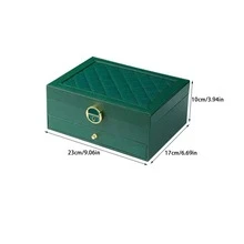 1個精美的珠寶收納盒,內有多個隔層,可放置項鍊,耳環,戒指和手表等物品 - 彩色 - 查看 6