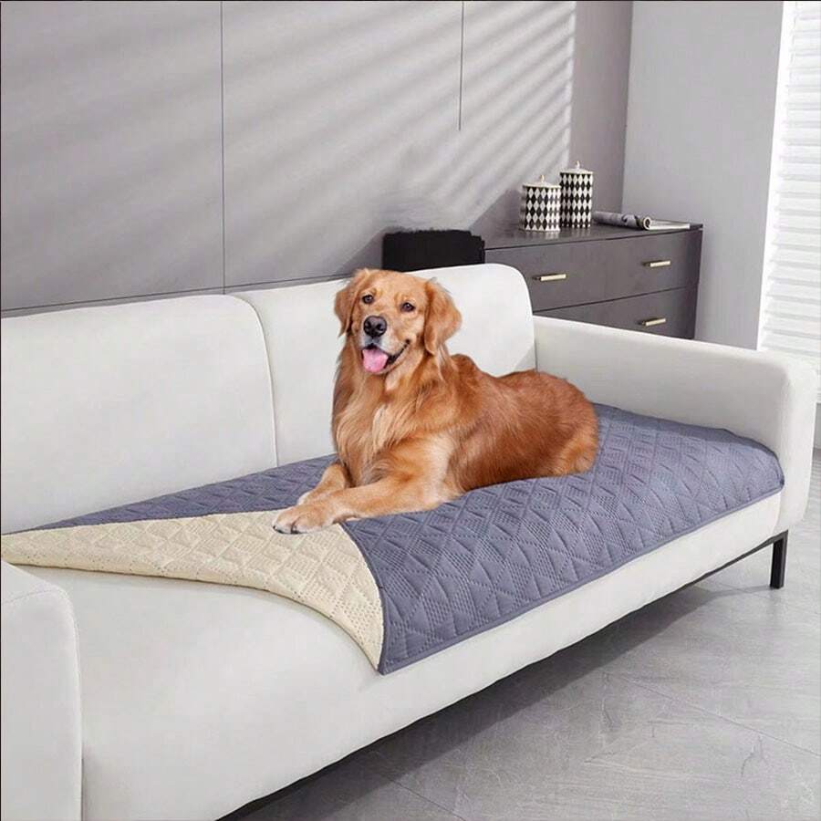 1入防水防滑寵物沙發墊,六邊形30*70英寸,寵物家居墊,家具保護套