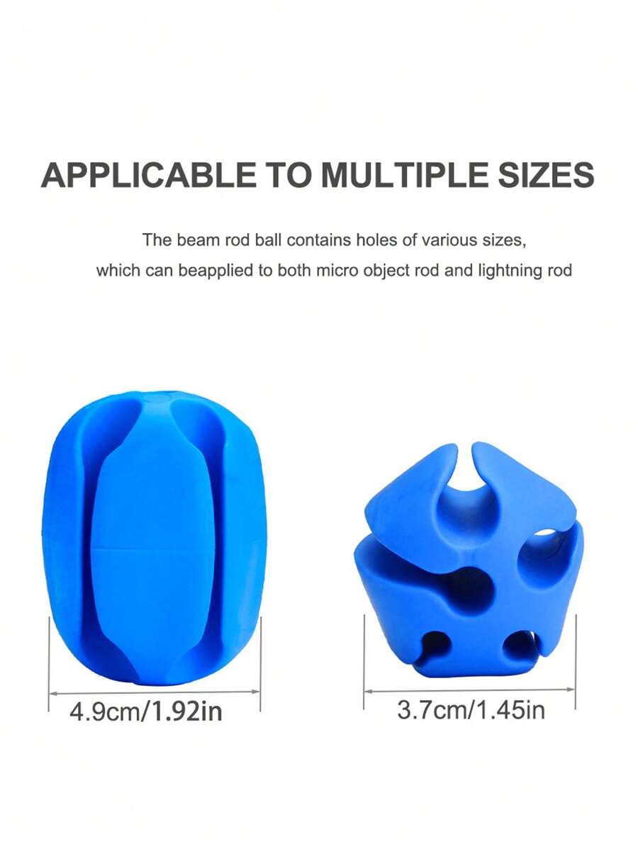 1 Fishing Rod Holder Storage Ball 5hole Fishing Silicone Binding Rod