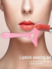 1pc Eyeliner Stencils Wing Tips, Eyeliner Eyeshadow Stencils, Silicone Eyeliner Tool, Multifunctional Eye Makeup Tool For Beginners Women Girls, Gift For Valentine's Day - Pink - View 7