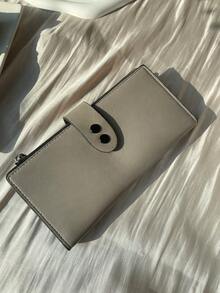 Daily Commute Women's Bag, Lightweight Multipurpose Pu Card Holder, Coin Purse, Mom Clutch Wallet, Multiple Card Slot Coin Purse - Grey - View 5
