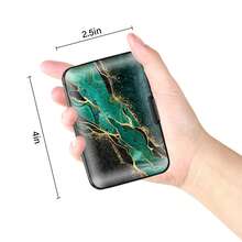 1入白色蝴蝶印花鋁製商務名片夾,rfid阻隔,超薄輕盈,男女皆宜