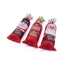 Christmas Party Creative Cartoon Red Wine Bottle Set - Multicolor - View 5