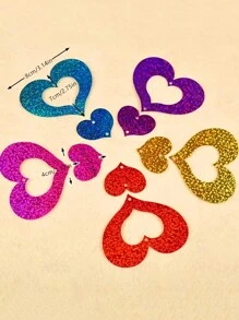 51pcs/Set Heart Shaped Balloon Pendants, Balloon Accessories, Scene Decoration, Room Decoration, Birthday Party Supplies, Themed Party Decoration Back To School Valentine Day - Red - View 4