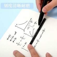 Box Of 5 Pieces Portrait Pens With Rulers, Fine Tip, Black Ink - Black - View 4