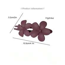 1入組聖誕主題花卉髮夾,裝飾項目,黃色