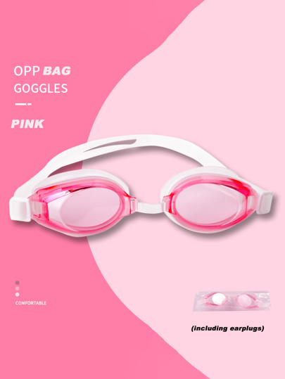 1 Stück hochwertige PC-Linsen Schwimmbrille mit doppeltem Dichtungsring, elastischem Silikonband, bequemer Passform, unisex, Strandutensilien, Strandaccessoires, Pool-Schwimmhilfe