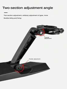 1pc Adjustable 26in Front/rear Fender Set, Universal Bike Mudguard For Bicycle Protection - Black - View 5