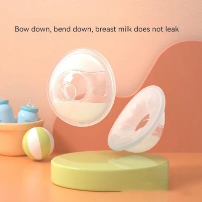2pcs Silicone Breast Milk Collector, Leak-Proof Nursing Essentials For Breastfeeding Mothers