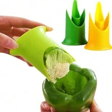 2 件装青椒、西红柿、水果和蔬菜去核器、户外厨房用具和储藏器、胡椒和辣椒粉去毛器、洗碗机安全 - Greenhome 配件小工具工具圣诞节用品烹饪圣诞节