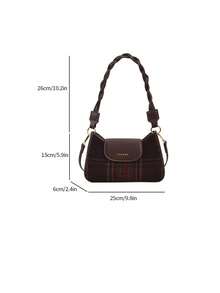 Plaid Pattern Women's Crossbody Bag - Red - View 2