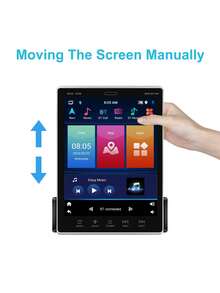 2din 9.5英吋車載立式收音機rad2+64g垂直屏幕,支援android Auto Mirrorlink+mic+ahd攝像頭 - 黑色 - 查看 10