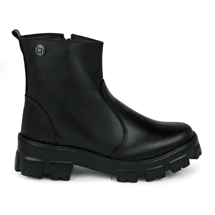 Women Mid-Calf Boots - màu đen - Xem 1