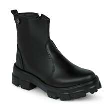 Women Mid-Calf Boots - màu đen - Xem 3