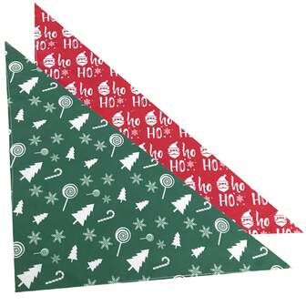 2条装圣诞狗狗头巾，宠物狗猫围巾配饰，适合小型犬，宠物美容用品