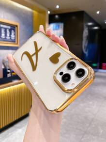Vỏ bảo vệ mềm Tương thích với điện thoại Apple, Vỏ điện thoại chống sốc chống trượt cho nữ - Vàng - Xem 5