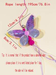 1 قطعة فراشة ديكور معلقة القط دعابة حبل ، باب معلق أو جدار التفاعلية فراشة القط لعبة دعابة للعب ممارسة القفز