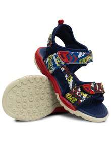 Kids Flat Sandals - Màu xanh hải quân - Xem 2
