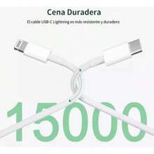Cargador Tipo C 20w Compatible Con iPhone 11 12 13 14 Carga Rápida - Blanco - Ver 4