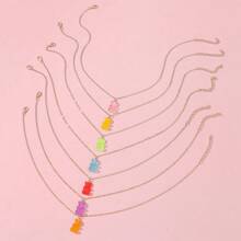 7pcs/set Colorful Teddy Bear Necklace For Children - Multicolor - View 1