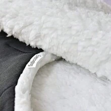 1 件裝黑色保暖時尚嬰兒推車手袋適合冬季日常使用 - 黑色 - 查看 5