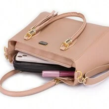 Women Tote Bags - Mocha Brown - View 3