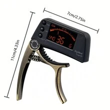 1 Afinador Y Capo 2 En 1. - Negro - Ver 2