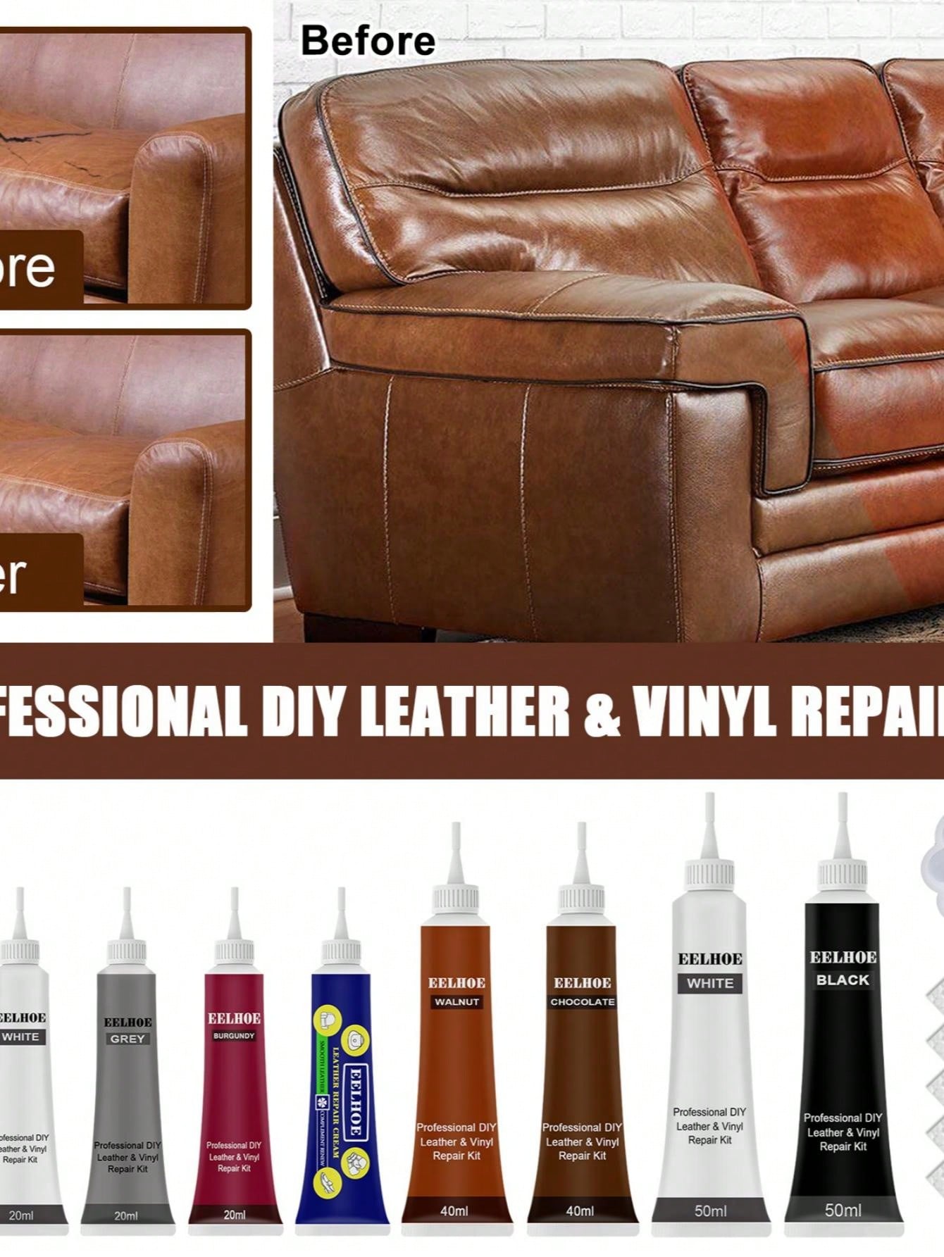 1pc Eelhoe Car Leather Refurbishing Color Repair Cream SHEIN EUR