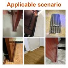 Solid Color Door Bottom Sealing Strip, Soundproof And Windproof Barrier, Waterproof For Doors And Windows - Black - View 8