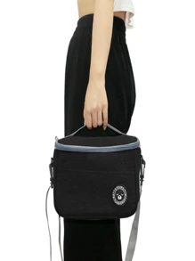 topper para lunch tupper portaviandas topper para comida tupper termico lonchera termica mujer loncheras termicas lonchera infantil - Negro - Ver 3