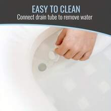 1pc White Portable Shampoo Bowl - White - View 6