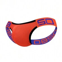 Quần lót lọt khe gợi cảm cho nam Jockstrap, quần lót lưới, quần lót bikini, quần lót thoáng khí cho nam, quần lót dây chữ G, quần lót nam màu cam - trái cam - Xem 4