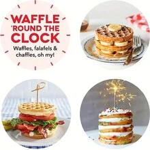 1 Pieza Máquina Para Hacer Pan, Máquina Para Hacer Panqueques, Máquina Para Hacer Pasteles, Máquina Para Hacer Wafles, Máquina Para Hacer Sándwiches Y Máquina Para Desayuno Para Hogar - Rosa - Ver 5