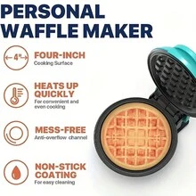 1 Pieza Máquina Para Hacer Pan, Máquina Para Hacer Panqueques, Máquina Para Hacer Pasteles, Máquina Para Hacer Wafles, Máquina Para Hacer Sándwiches Y Máquina Para Desayuno Para Hogar - Rosa - Ver 2