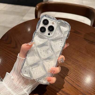 Ốp lưng điện thoại silicon họa tiết hình thoi tối giản, màu bạc ánh kim trong suốt, tương thích với iPhone 16 Pro Max. Ốp điện thoại mới, kiểu dáng hình thoi trong suốt, màu bạc ánh kim, tương thích với iPhone 11. Ốp silicon 3D, tương thích với iPhone 15 Pro. Thiết kế tối giản phong cách nữ tính, tương thích với iPhone 13 Pro Max. Ốp cao cấp thời trang, chống rơi, tương thích với iPhone 14. Chống nước, chống sốc, chống trầy xước. Quà tặng sinh nhật, mùa xuân, kỷ niệm.
