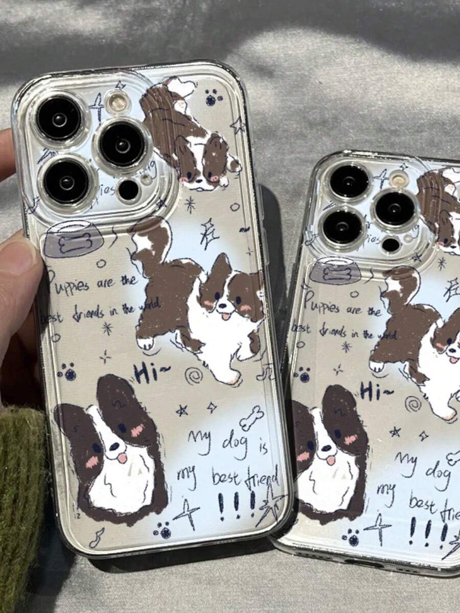 1 件邊境牧羊犬防摔 Tpu 手機殼,相容於 Apple Iphone 15 Pro Max、14 Plus、13、卡通 Iphone 12 Pro - 彩色 - 查看 1