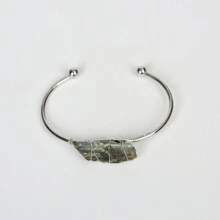 1 件不对称水晶原石手工编织手链，适合日常佩戴 - 原石手鐲 - 查看 26