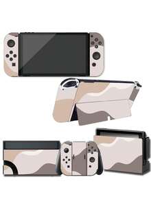 1 set Pegatina mate impresa compatible con la consola Switch OLED - Multicolor - Ver 7