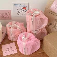 1pc Fashionable Minimalist Ceramic Pink Letter Cup - pink merry christmas - View 3