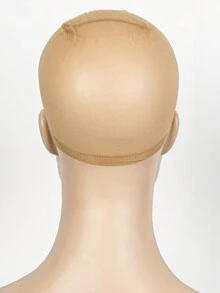 2pcs/pack Breathable HD Wig Cap for Professional Use - Elastic and Invisible - Khaki - View 5